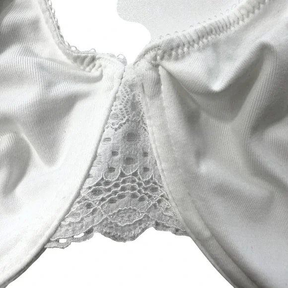 Wacoal Soft Embrace Seamless Lace Bra Underwire White 34DD - Picture 7 of 11